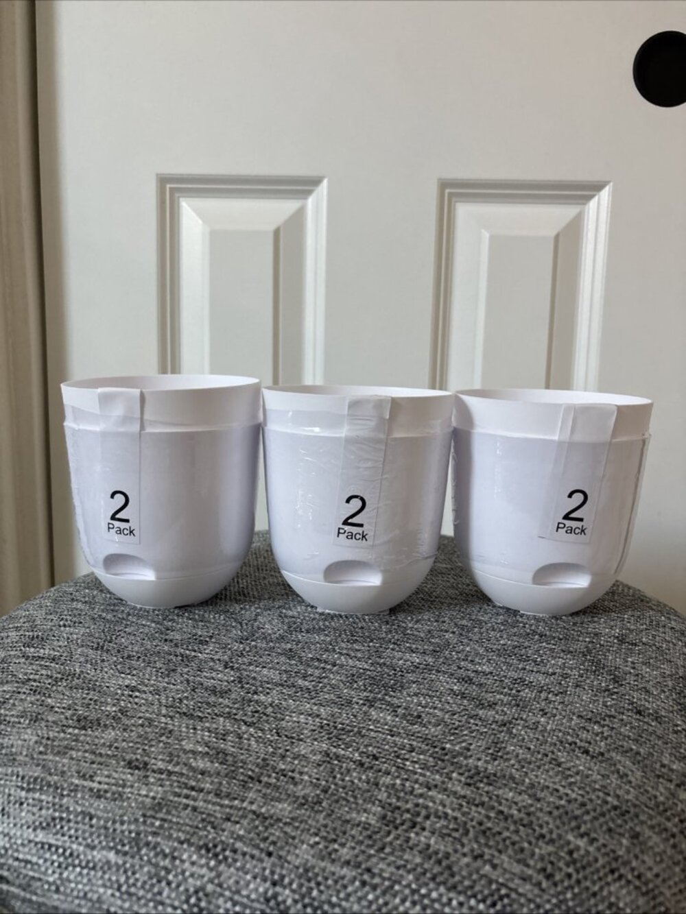6 Pack of Room Essentials 6Pc Self-Watering Planter White (4" x 4")